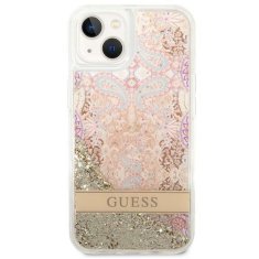 Guess Guess Liquid Glitter Paisley - ohišje za iPhone 14 Plus (zlato)