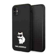 Karl Lagerfeld Karl Lagerfeld Silikonski ovitek NFT Choupette - iPhone 11 (črn)