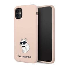 Karl Lagerfeld Karl Lagerfeld Silikonski ovitek NFT Choupette - iPhone 11 (roza)