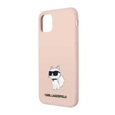 Karl Lagerfeld Karl Lagerfeld Silikonski ovitek NFT Choupette - iPhone 11 (roza)