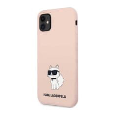 Karl Lagerfeld Karl Lagerfeld Silikonski ovitek NFT Choupette - iPhone 11 (roza)