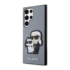 Karl Lagerfeld Karl Lagerfeld NFT Saffiano Karl &amp; Choupette - Ovitek za Samsung Galaxy S23 Ultra (siv)