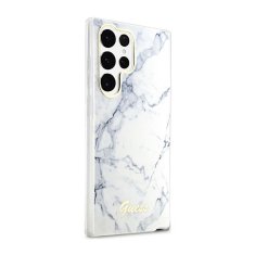 Guess Guess Marble Collection - Ohišje za Samsung Galaxy S23 Ultra (belo)