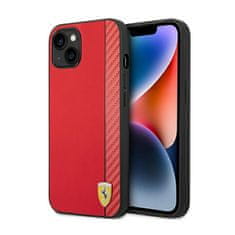 Ferrari Ferrari Carbon - ohišje za iPhone 14 Plus (rdeče)