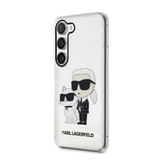 Karl Lagerfeld Karl Lagerfeld IML Glitter NFT Karl &amp; Choupette - Ohišje za Samsung Galaxy S23+ (prozorno)