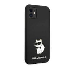 Karl Lagerfeld Karl Lagerfeld Silikonski ovitek NFT Choupette - iPhone 11 (črn)