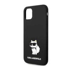 Karl Lagerfeld Karl Lagerfeld Silikonski ovitek NFT Choupette - iPhone 11 (črn)