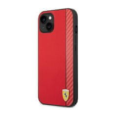 Ferrari Ferrari Carbon - ohišje za iPhone 14 (rdeče)