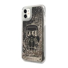 Karl Lagerfeld Karl Lagerfeld Liquid Glitter Gatsby - ohišje za iPhone 11 (črno)