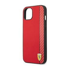 Ferrari Ferrari Carbon - ohišje za iPhone 14 (rdeče)