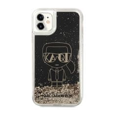 Karl Lagerfeld Karl Lagerfeld Liquid Glitter Gatsby - ohišje za iPhone 11 (črno)