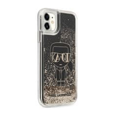 Karl Lagerfeld Karl Lagerfeld Liquid Glitter Gatsby - ohišje za iPhone 11 (črno)