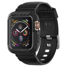 Spigen Spigen Rugged Armor Pro Case - Trak z ohišjem za Apple Watch 44 / 45 mm (črn)