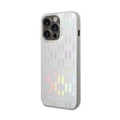 Karl Lagerfeld Karl Lagerfeld Monogram Iridescent - Ohišje za iPhone 14 Pro (srebrno)