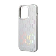 Karl Lagerfeld Karl Lagerfeld Monogram Iridescent - Ohišje za iPhone 14 Pro Max (srebrno)