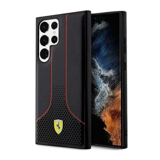 Ferrari Ferrari Perforirana kolekcija 296P - Ohišje za Samsung Galaxy S23 Ultra (črno)