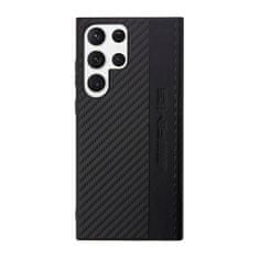 NEW AMG Carbon Stripe & Embossed - Ohišje za Samsung Galaxy S23 Ultra (črno)