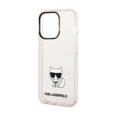 Karl Lagerfeld Karl Lagerfeld Choupette Body - Ohišje za iPhone 14 Pro Max (roza)