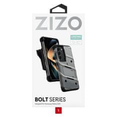 ZIZO Serija ZIZO BOLT - Samsung Galaxy S23 oklepni ovitek s steklom 9H za zaslon + držalo s stojalom (sivo)