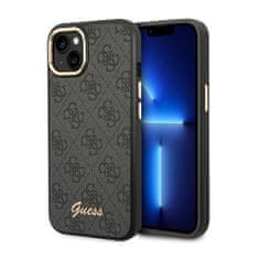 Guess Kovinsko ohišje z obrisom kamere Guess 4G - Ohišje za iPhone 14 (črno)