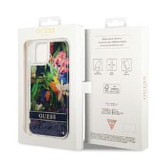 Guess Guess Liquid Glitter Flower - ohišje za iPhone 14 (modro)