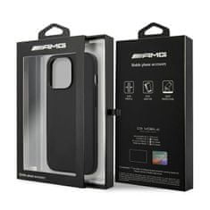 NEW AMG Leather Hot Stamped - Ohišje za iPhone 14 Pro Max (črno)