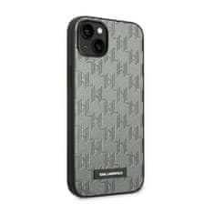 Karl Lagerfeld Karl Lagerfeld Saffiano Mono Metal Logo - Ohišje za iPhone 14 (sivo)