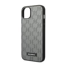 Karl Lagerfeld Karl Lagerfeld Saffiano Mono Metal Logo - Ohišje za iPhone 14 (sivo)