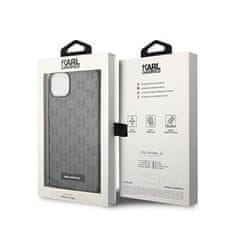 Karl Lagerfeld Karl Lagerfeld Saffiano Mono Metal Logo - Ohišje za iPhone 14 (sivo)