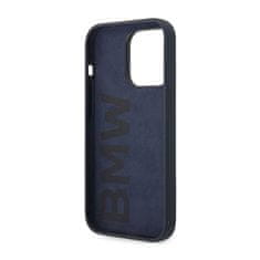 NEW BMW Liquid Silicone Case Metal Logo - iPhone 14 Pro Case (mornarsko modra)