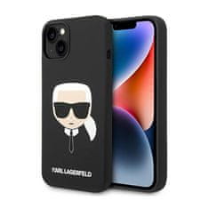 Karl Lagerfeld Karl Lagerfeld Silikonski ovitek Iconic Karl`s Head - iPhone 14 Plus Case (črn)