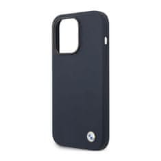 Bmw BMW Liquid Silicone Case Metal Logo - ohišje za iPhone 14 Pro Max (mornarsko modra)