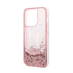 Karl Lagerfeld Karl Lagerfeld Liquid Glitter Big Logo Case - ohišje za iPhone 14 Pro (roza)