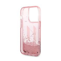 Karl Lagerfeld Karl Lagerfeld Liquid Glitter Big Logo Case - ohišje za iPhone 14 Pro (roza)