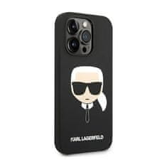 Karl Lagerfeld Karl Lagerfeld Silikonsko ohišje Iconic Karl`s Head - Ohišje za iPhone 14 Pro Max (črno)