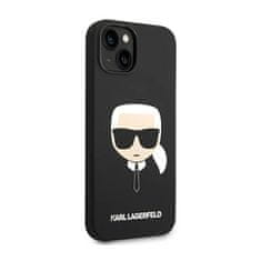 Karl Lagerfeld Karl Lagerfeld Silikonski ovitek Iconic Karl`s Head - iPhone 14 Plus Case (črn)