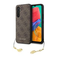 Guess Zbirka Guess 4G Charms - Ohišje za Samsung Galaxy A54 5G (rjavo)