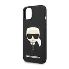 Karl Lagerfeld Karl Lagerfeld Silikonski ovitek Iconic Karl`s Head - iPhone 14 Plus Case (črn)