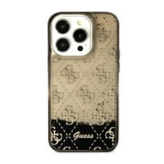 Guess Guess Liquid Glitter Transculent 4G - Ohišje za iPhone 14 (črno)