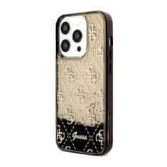 Guess Guess Liquid Glitter Transculent 4G - Ohišje za iPhone 14 Pro (črno)