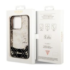 Guess Guess Liquid Glitter Transculent 4G - Ohišje za iPhone 14 Pro (črno)