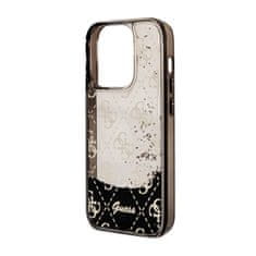 Guess Guess Liquid Glitter Transculent 4G - Ohišje za iPhone 14 Pro (črno)