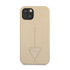 Guess Guess Saffiano Triangle Logo Case - Ohišje za iPhone 13 mini (bež)