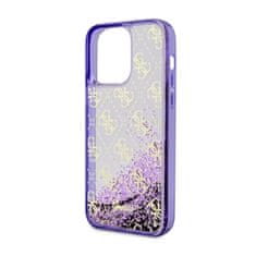 Guess Guess Liquid Glitter Transculent 4G - Ohišje za iPhone 14 Pro Max (vijolično)