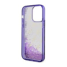 Guess Guess Liquid Glitter Transculent 4G - Ohišje za iPhone 14 Pro Max (vijolično)