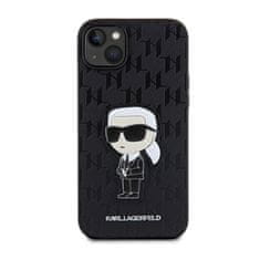 Karl Lagerfeld Karl Lagerfeld Saffiano Monogram NFT Ikonik - etui za iPhone 14 Plus (črno)