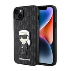 Karl Lagerfeld Karl Lagerfeld Saffiano Monogram NFT Ikonik - etui za iPhone 14 Plus (črno)