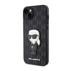 Karl Lagerfeld Karl Lagerfeld Saffiano Monogram NFT Ikonik - etui za iPhone 14 Plus (črno)