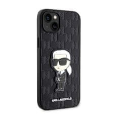 Karl Lagerfeld Karl Lagerfeld Saffiano Monogram NFT Ikonik - etui za iPhone 14 Plus (črno)