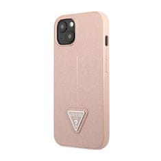 Guess Guess Saffiano Triangle Logo Case - Ohišje za iPhone 14 (roza)